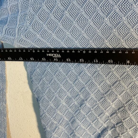 Lizette collection ladies sweater XL BLUE CREAM PEARLS ACADEMIA PREPPY COLLARED - Picture 8 of 10